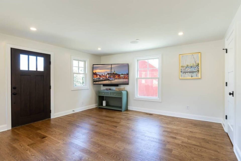 The family room also has a powder room and an exit out to Chesapeake Avenue.