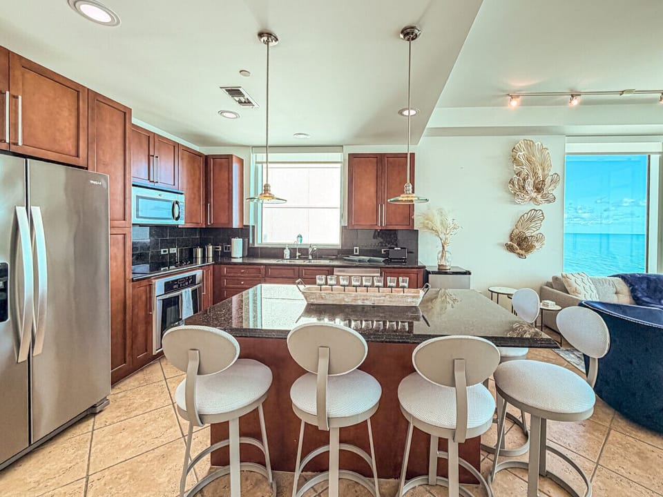 Fully stocked kitchen