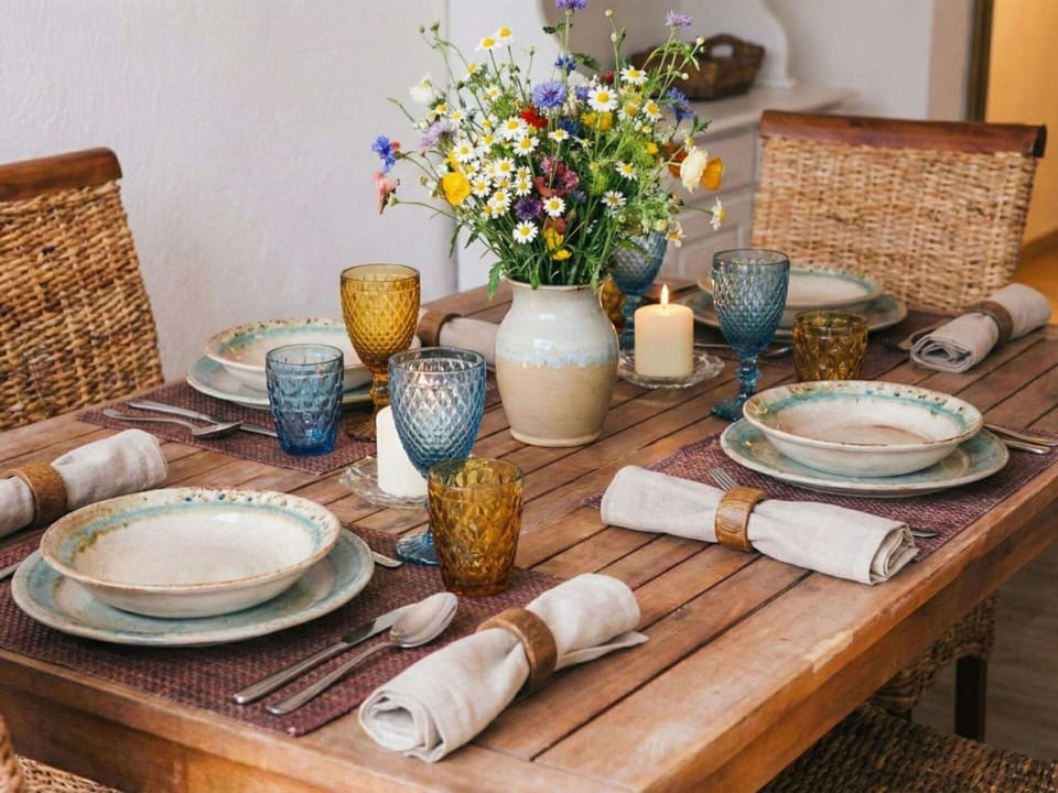 Tableware, Serveware, Table, Dishware, Furniture, Porcelain, Tablecloth, Plate, Linens