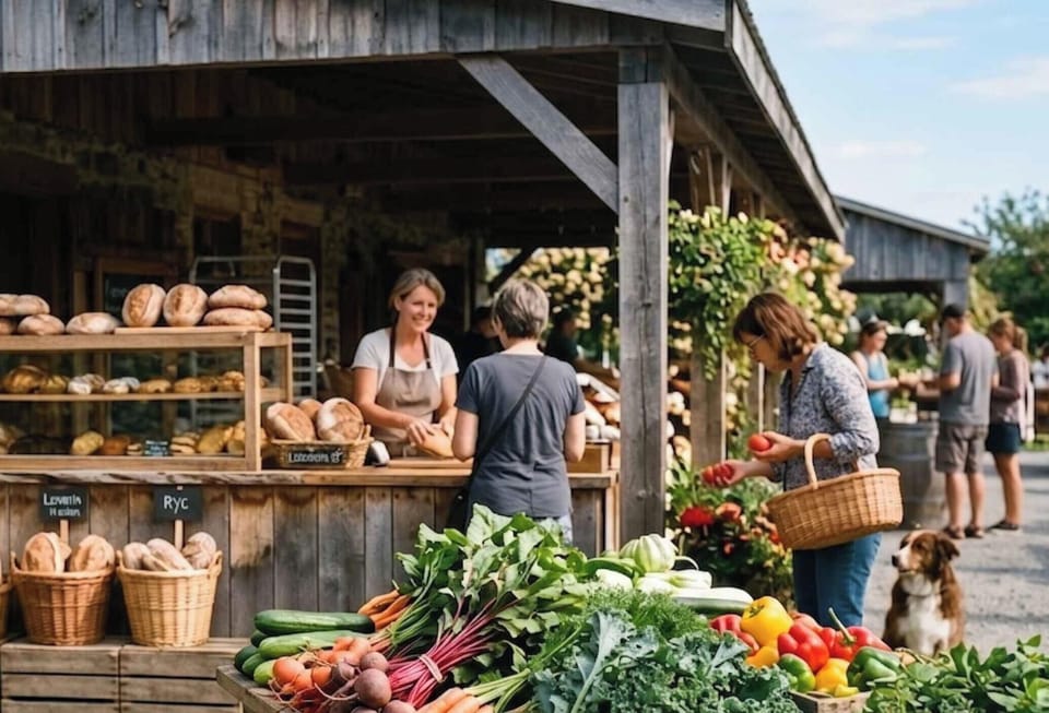 Découvrez les saveurs du terroir avec des fermes, boulangeries artisanales et vergers à proximité. Idéal pour rapporter des produits frais ou préparer un repas gourmand au chalet.
