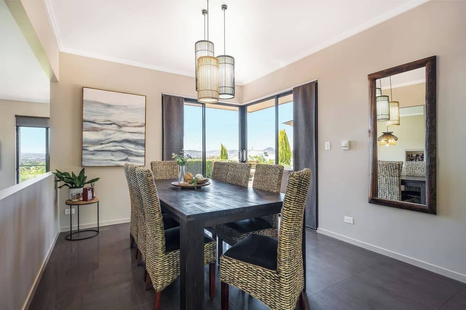 Gather around the table for sunset meals or long, laughter-filled lunches.