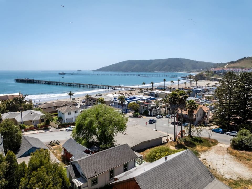 Stunning ocean and pier views from above