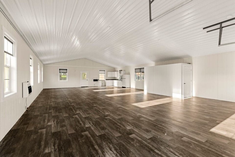 rec room above barn