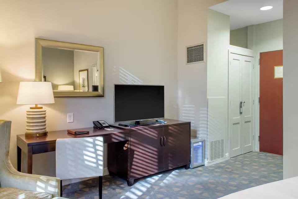 Arrive and settle in with easy entry and in-room entertainment.