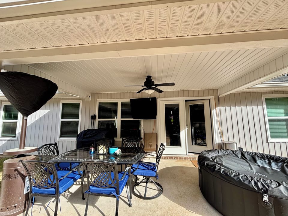 Covered back porch