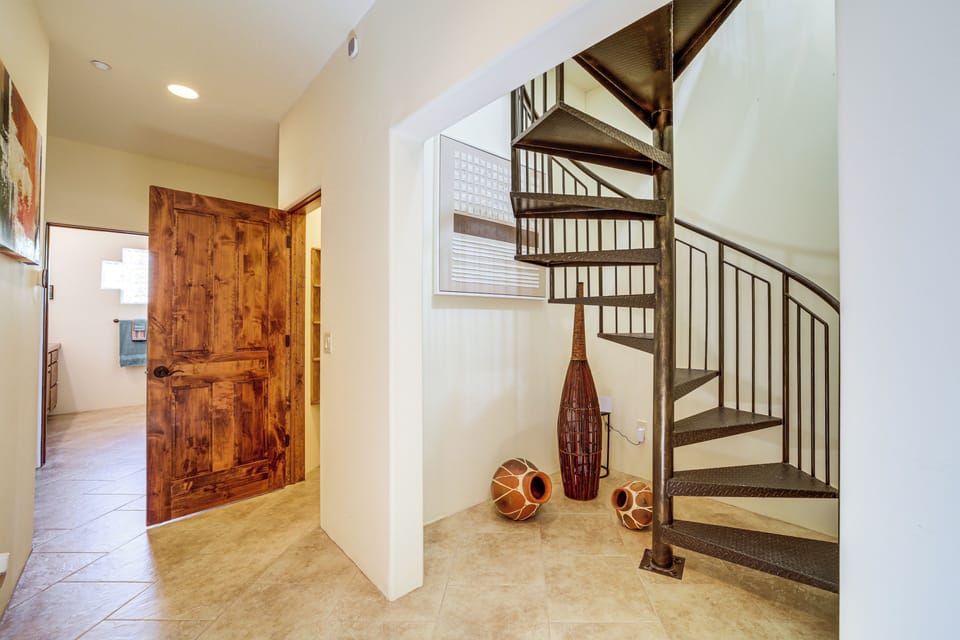 Stairs to Rooftop Patio