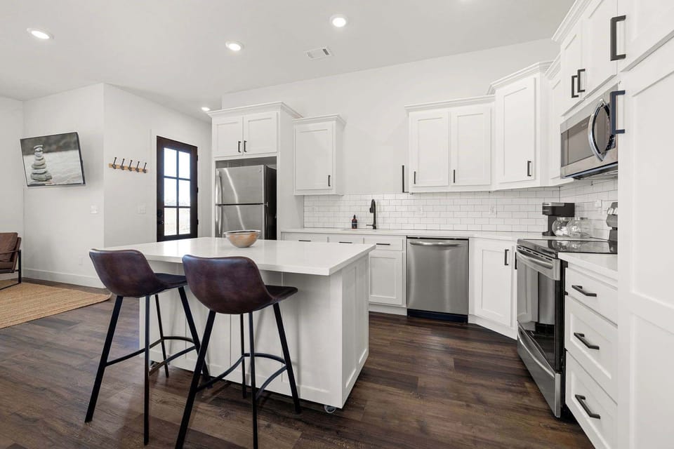 Our fully stocked kitchen!