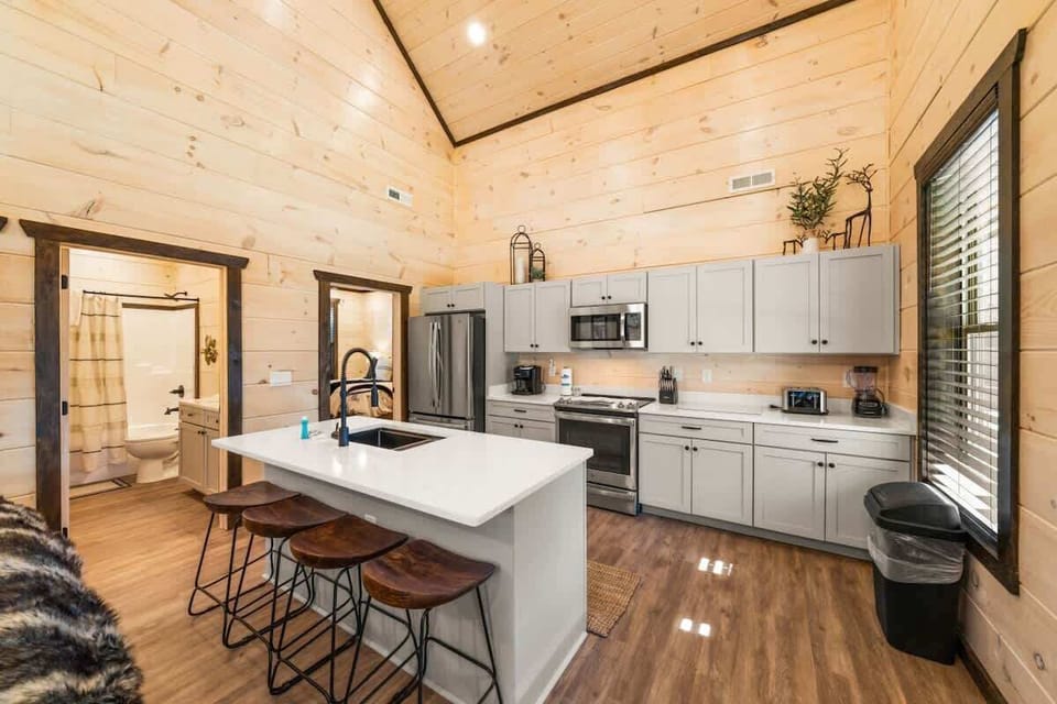 Fully stocked kitchen so you can cook during your whole stay. 