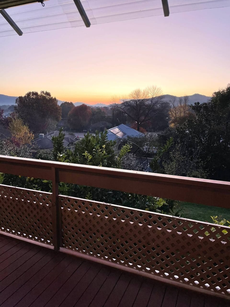 Back Deck Views to Myrtleford