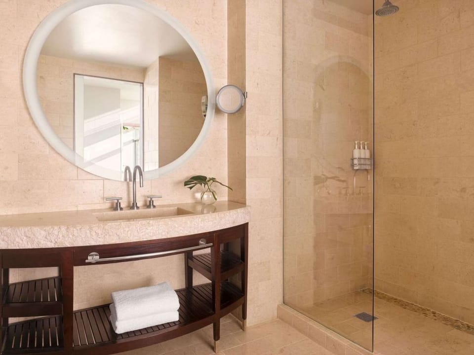 Elegant Bathroom with fresh towels