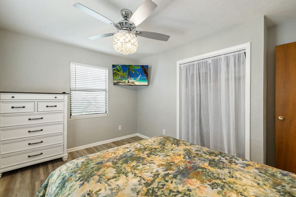 Clothes dresser and large Roku TV