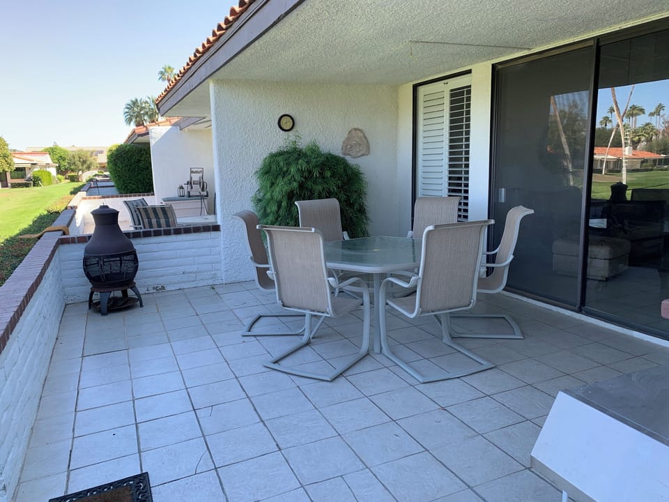 Back Patio on golf course