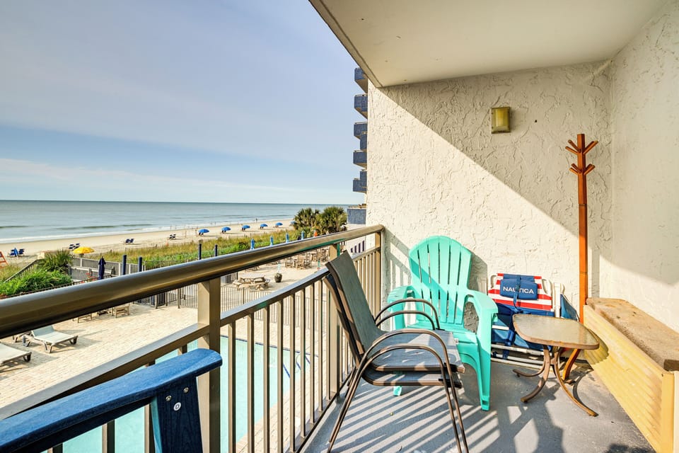Balcony | Outdoor Seating | Ocean & Beach View