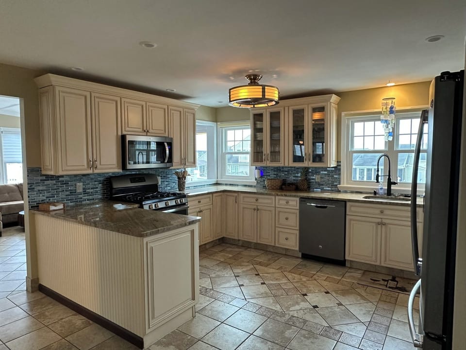 Modern and beautiful kitchen. 