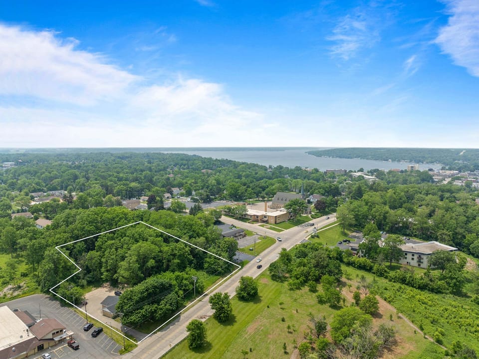Arial view of home off of Highway 50