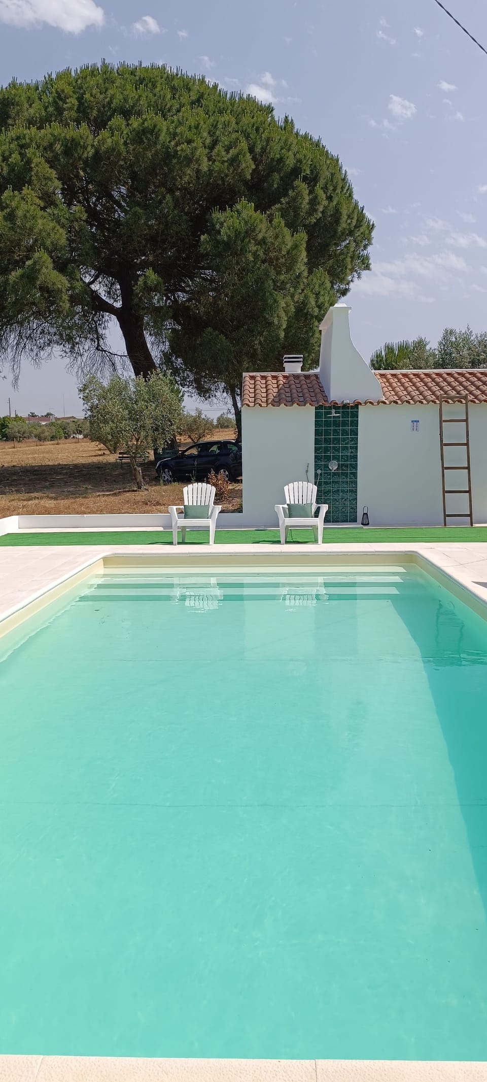 Salted water swimming-pool with 8X4m