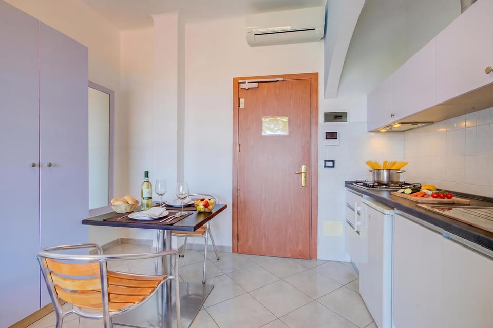 Kitchen and dining area