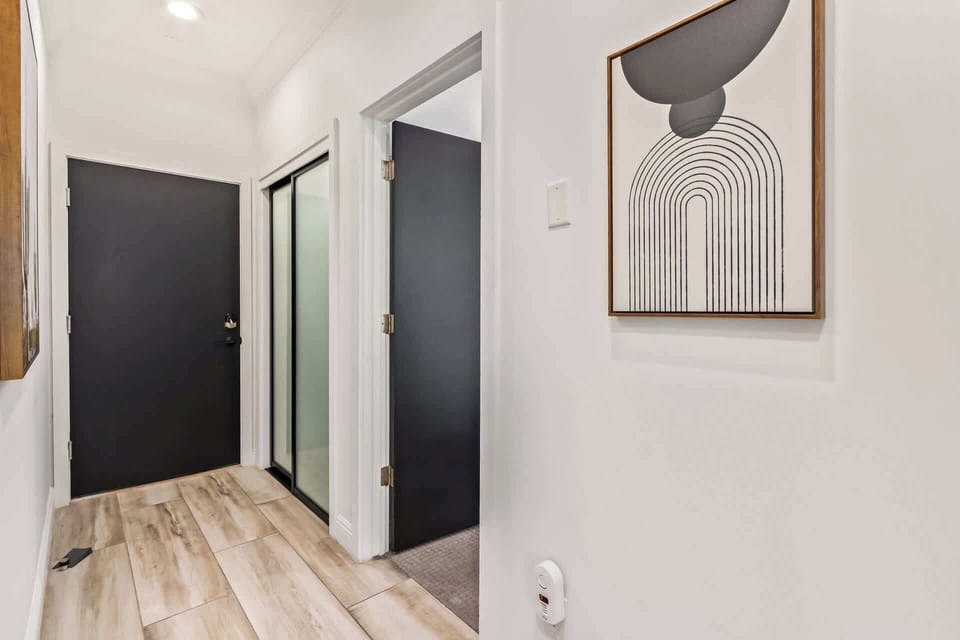 First level garage and first bedroom access