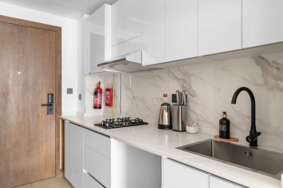 Modern Kitchen: Whip up gourmet meals in style with high-end appliances and sleek countertops!