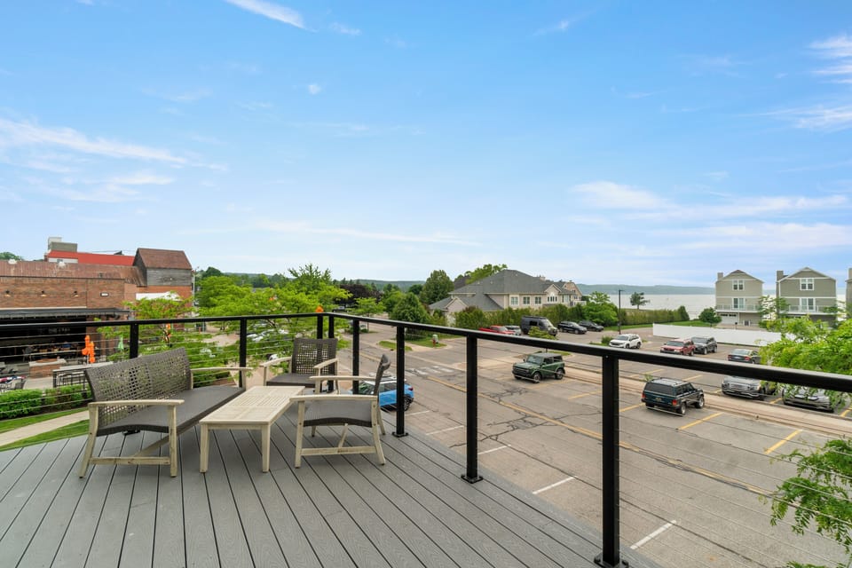 Private Deck Retreat: Sip coffee with stunning views just steps from Lake Charlevoix!