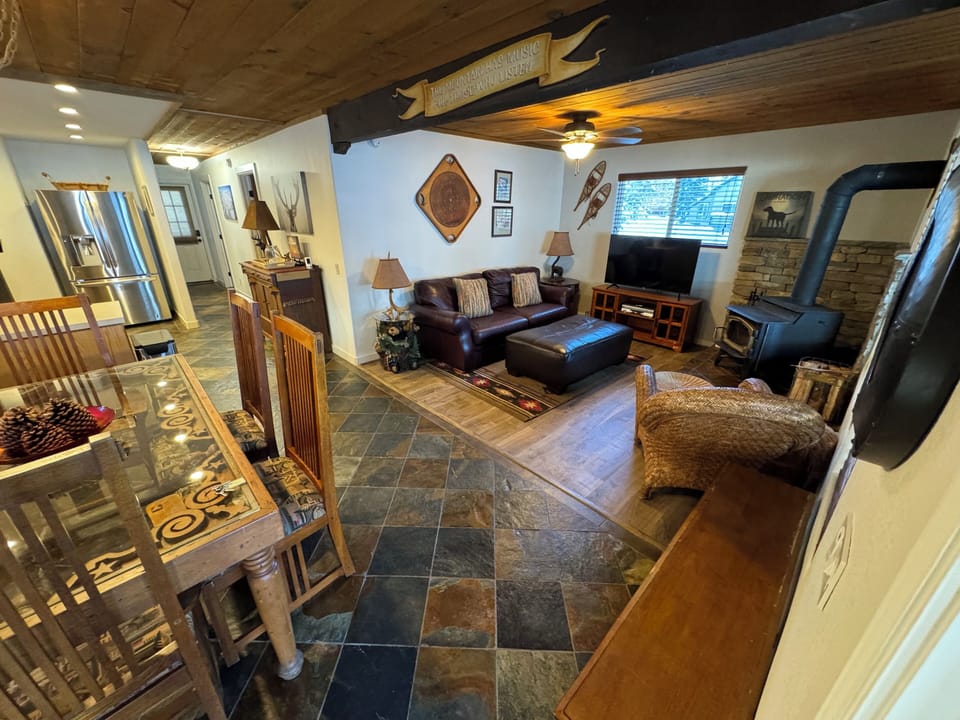 Dining room and living room