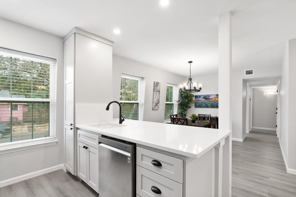 Open Kitchen and Dining Area