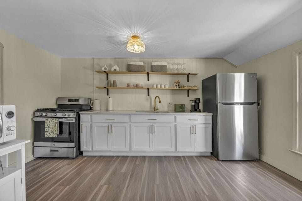 Cook with ease — oven, stovetop, fridge, and all essentials provided