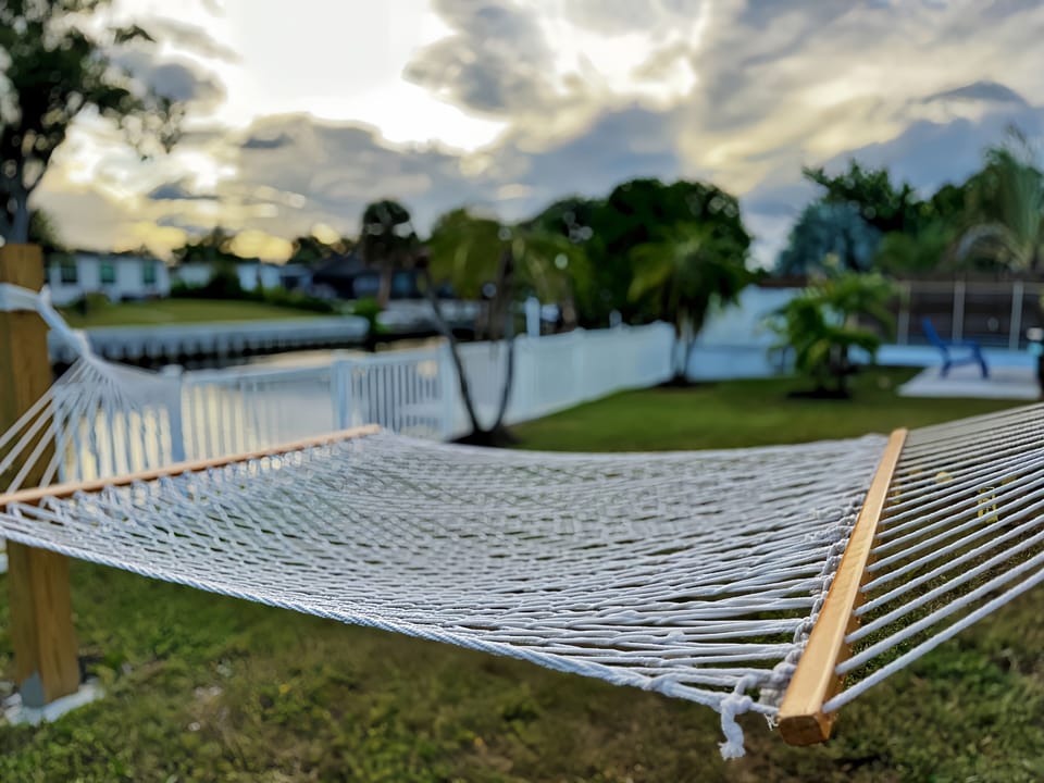 Relax on the hammock and welcome visits from manatees and dolphins..