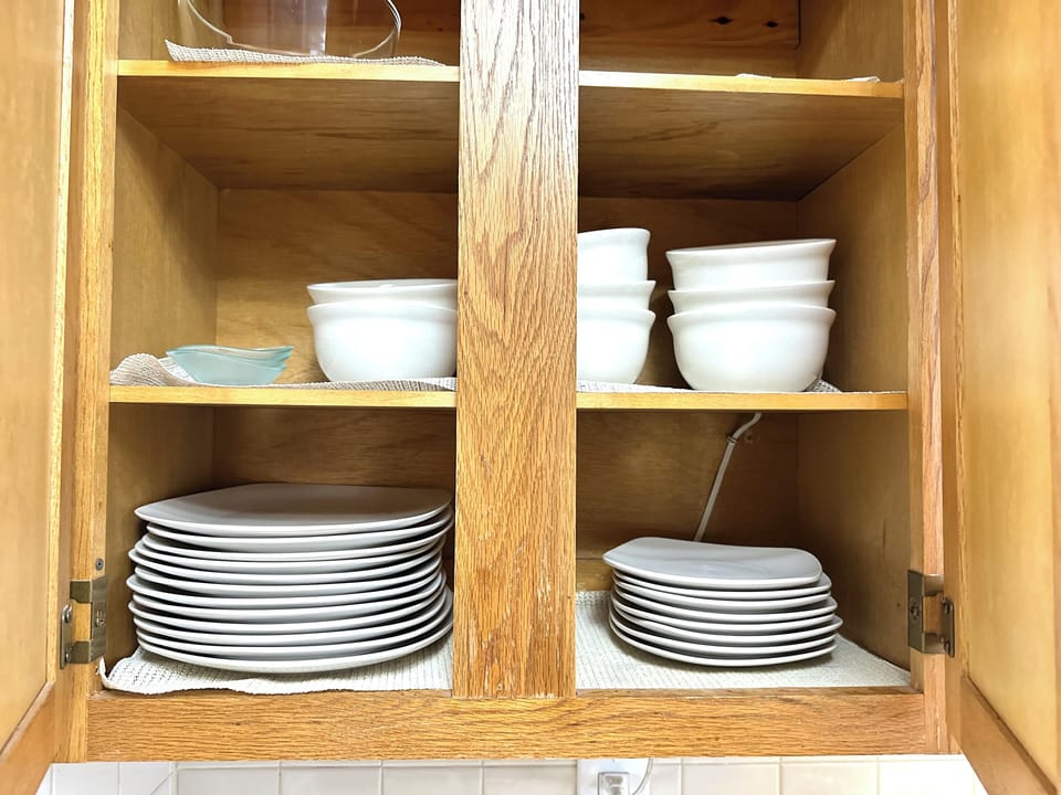 Stocked kitchen for your convenience.