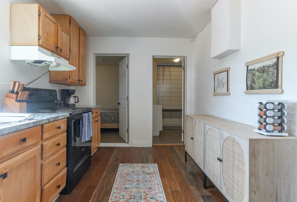 Clean, practical kitchen space