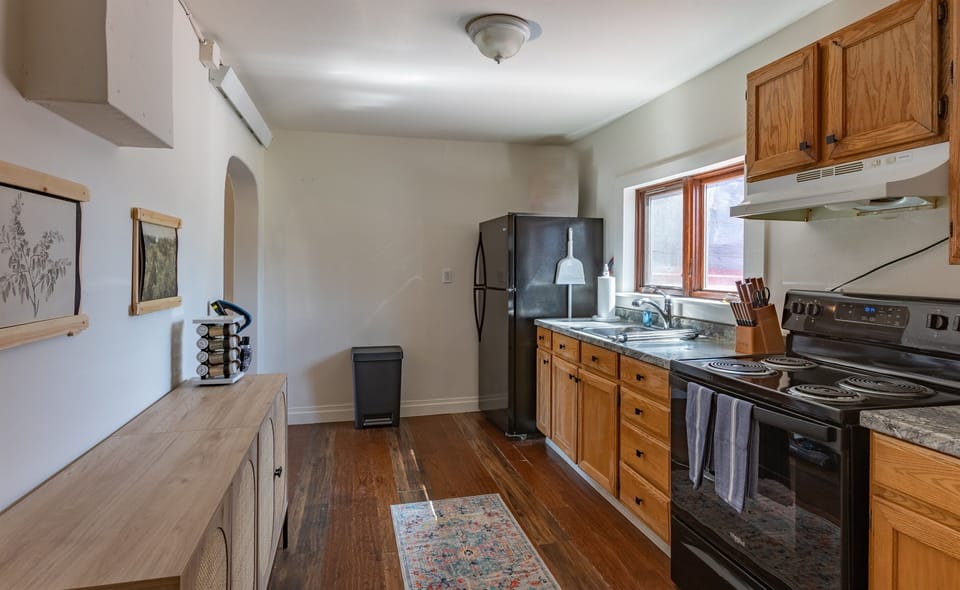 Simple kitchen with a hint of charm