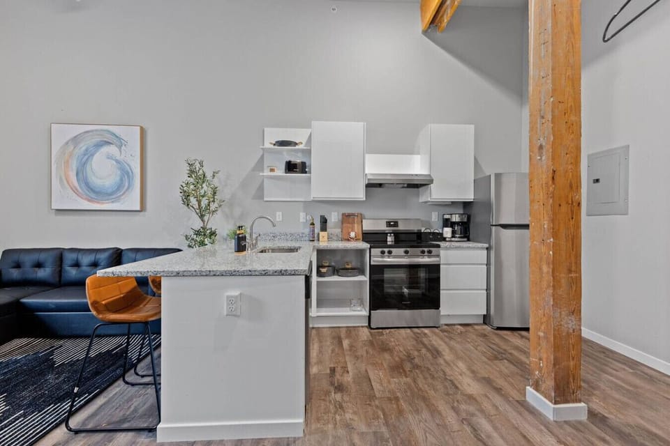 Spacious kitchen for your convenience.