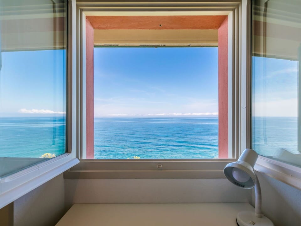 Blue, Sea, Ocean, Glass, Coast, Balcony, Daylighting, Tropics, Beach