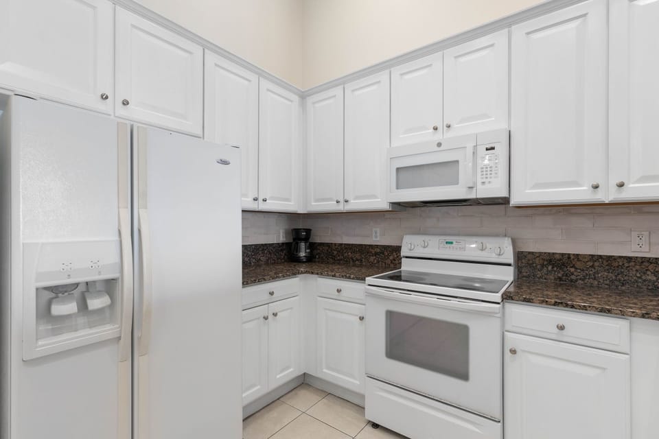 Cook up your favorites and brew your morning coffee in the kitchen.
