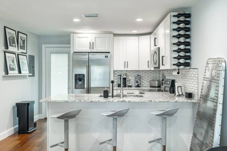 Fully functioning kitchen.