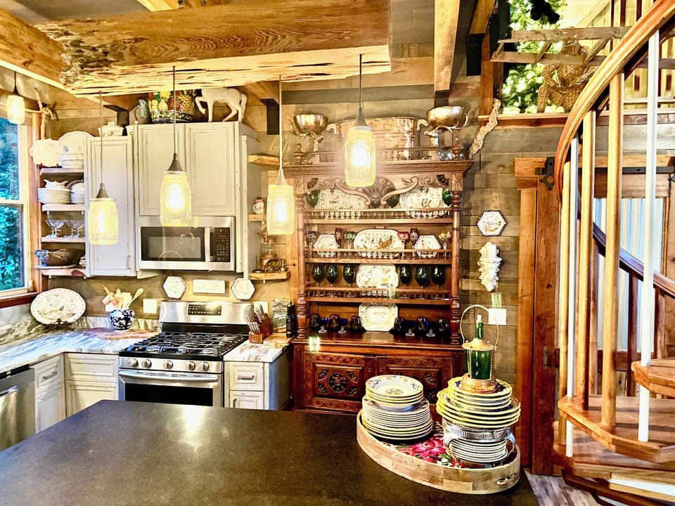 modern kitchen with an old-world flair 