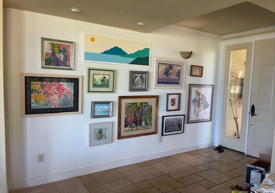 Art wall featuring local artists and history