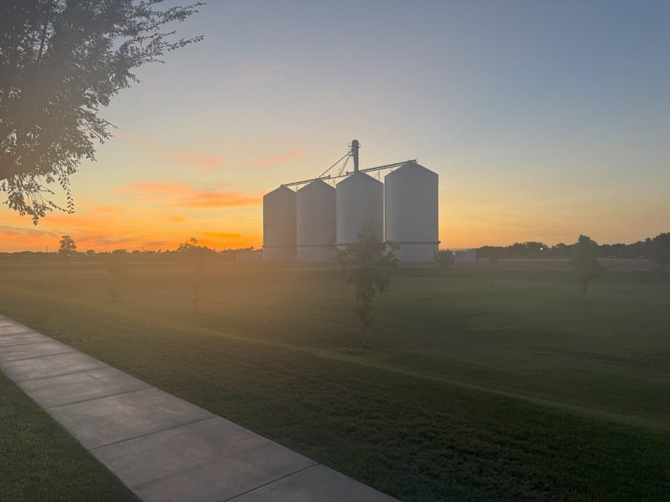 A beautiful view of the silos - a Morrison Ranch landmark
