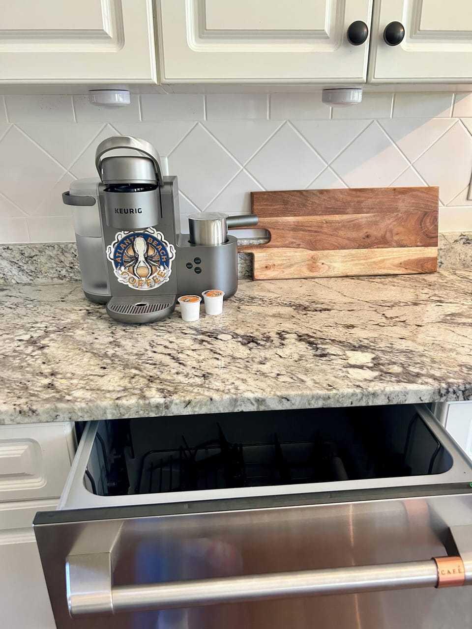 Keurig with latte spinner