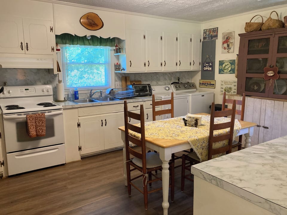 Fully stocked kitchen