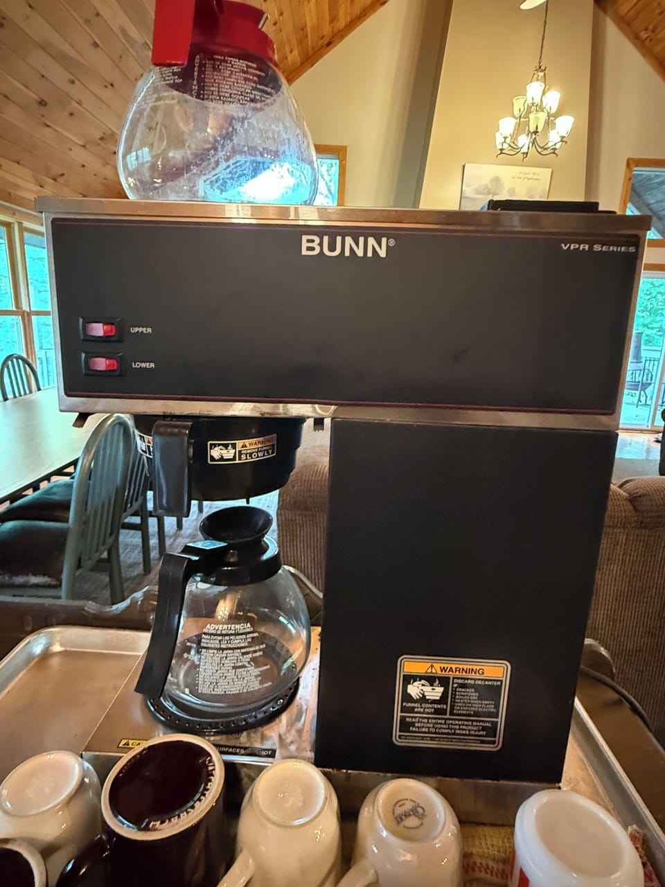BUNN coffee maker and included is a Keurig with pods included!