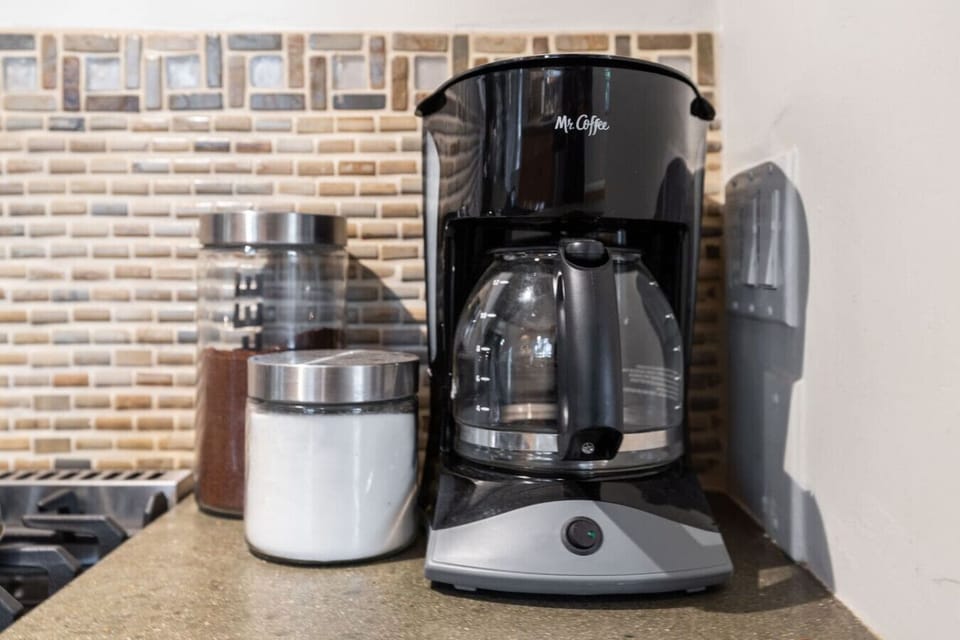 We have a coffee maker for your morning coffee!