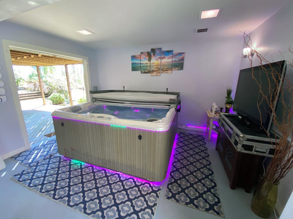 Hot Tub - With smart lighting and TV.