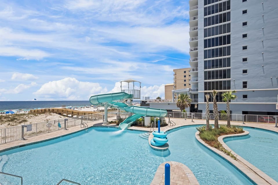Lazy River and slide