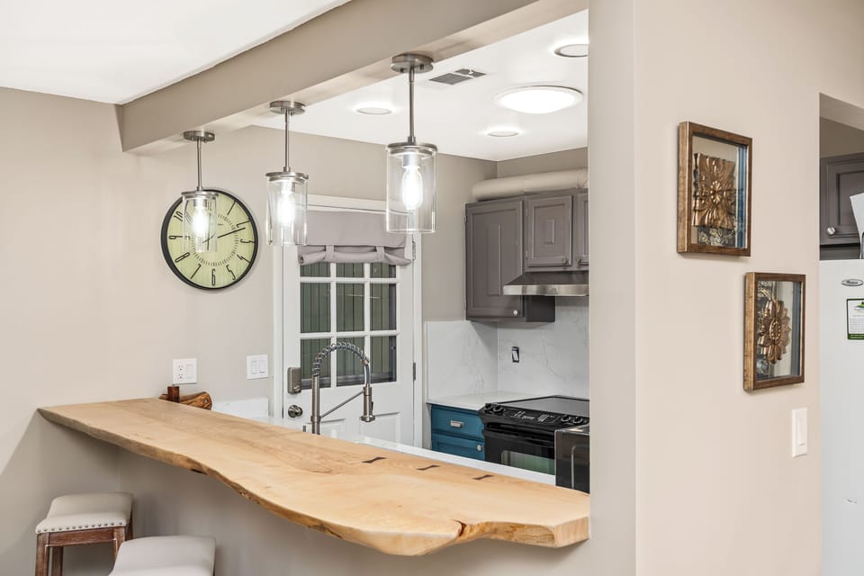 Live Edge White Oak Bar Countertop