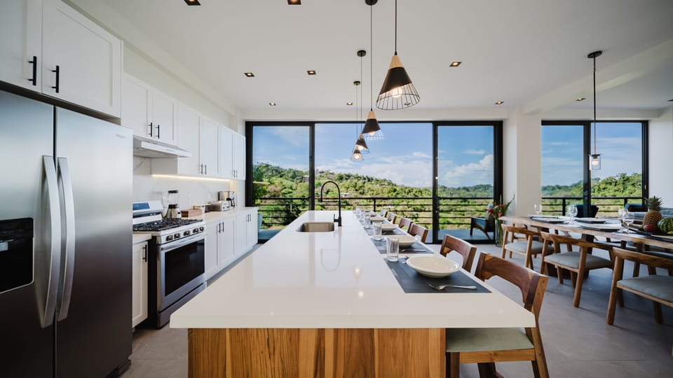 Prepare meals in style with a fully equipped gourmet kitchen with all the comforts of home.