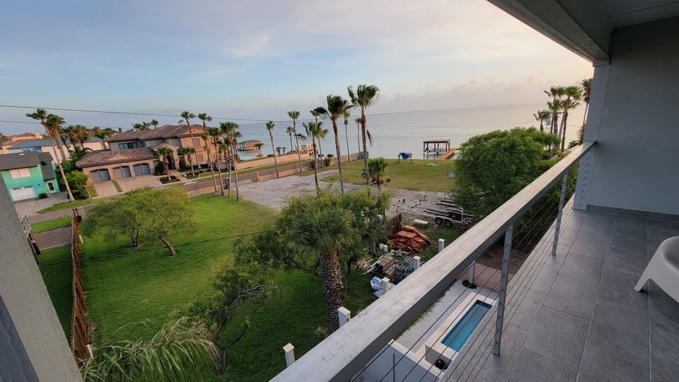 Lagoon view from King master bedroom balcony