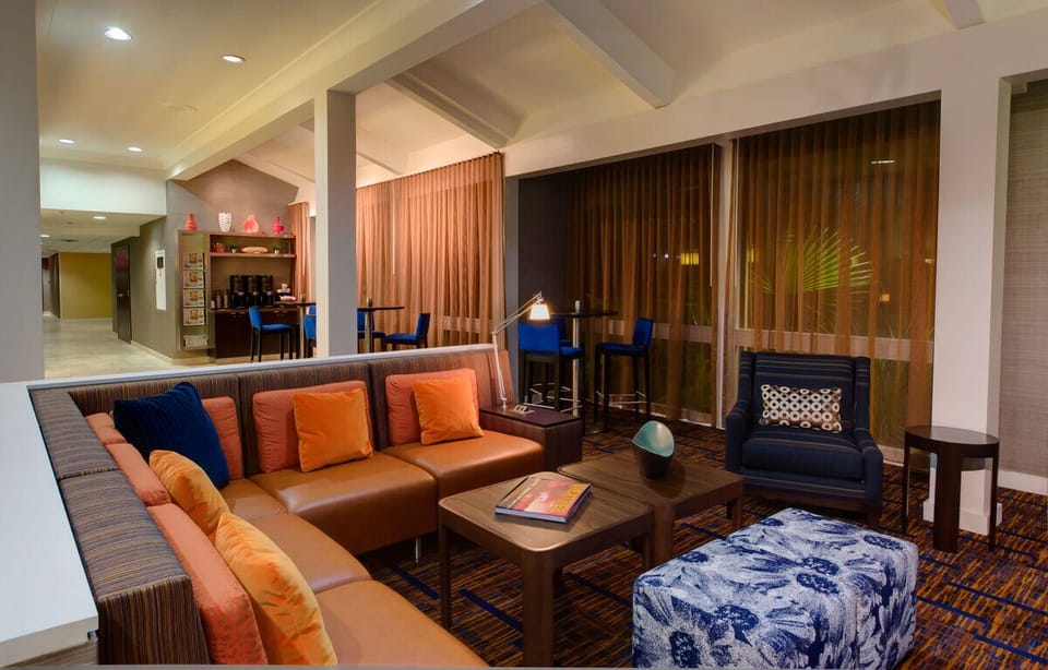 Settle in with spacious seating and a relaxed, modern vibe.