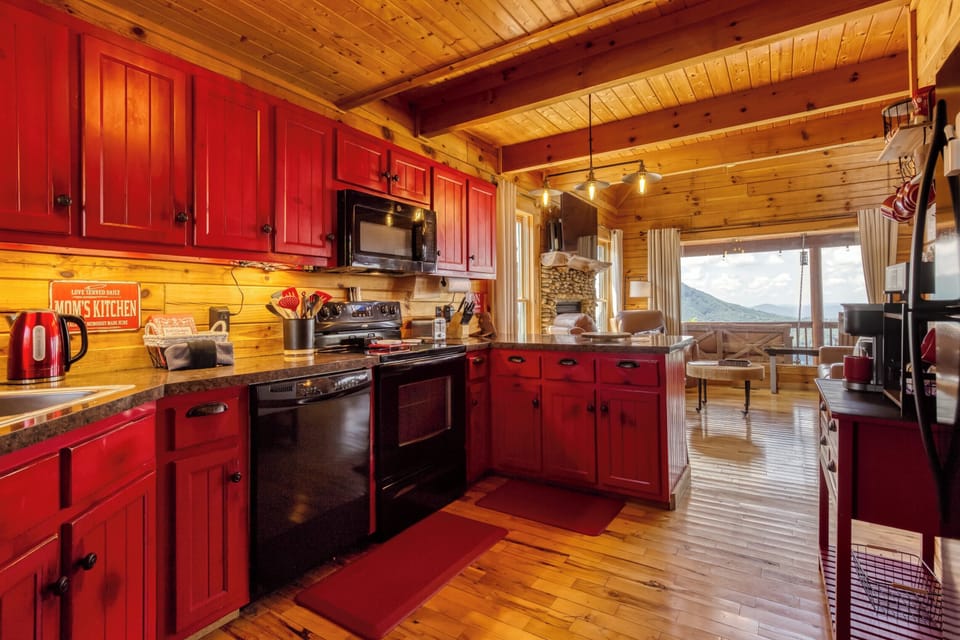 We offer a dishwasher, electric range with oven and a microwave just like home.