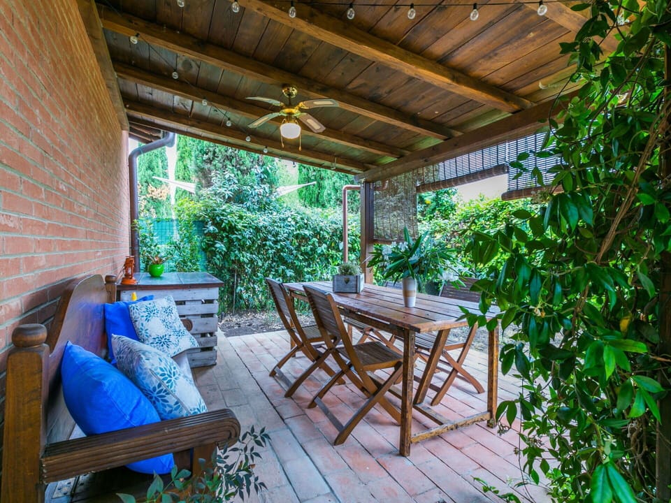 Furniture, Wood, Table, Chair, Outdoor Furniture, Porch, Flowerpot, Outdoor Table, Hardwood, Wood Stain